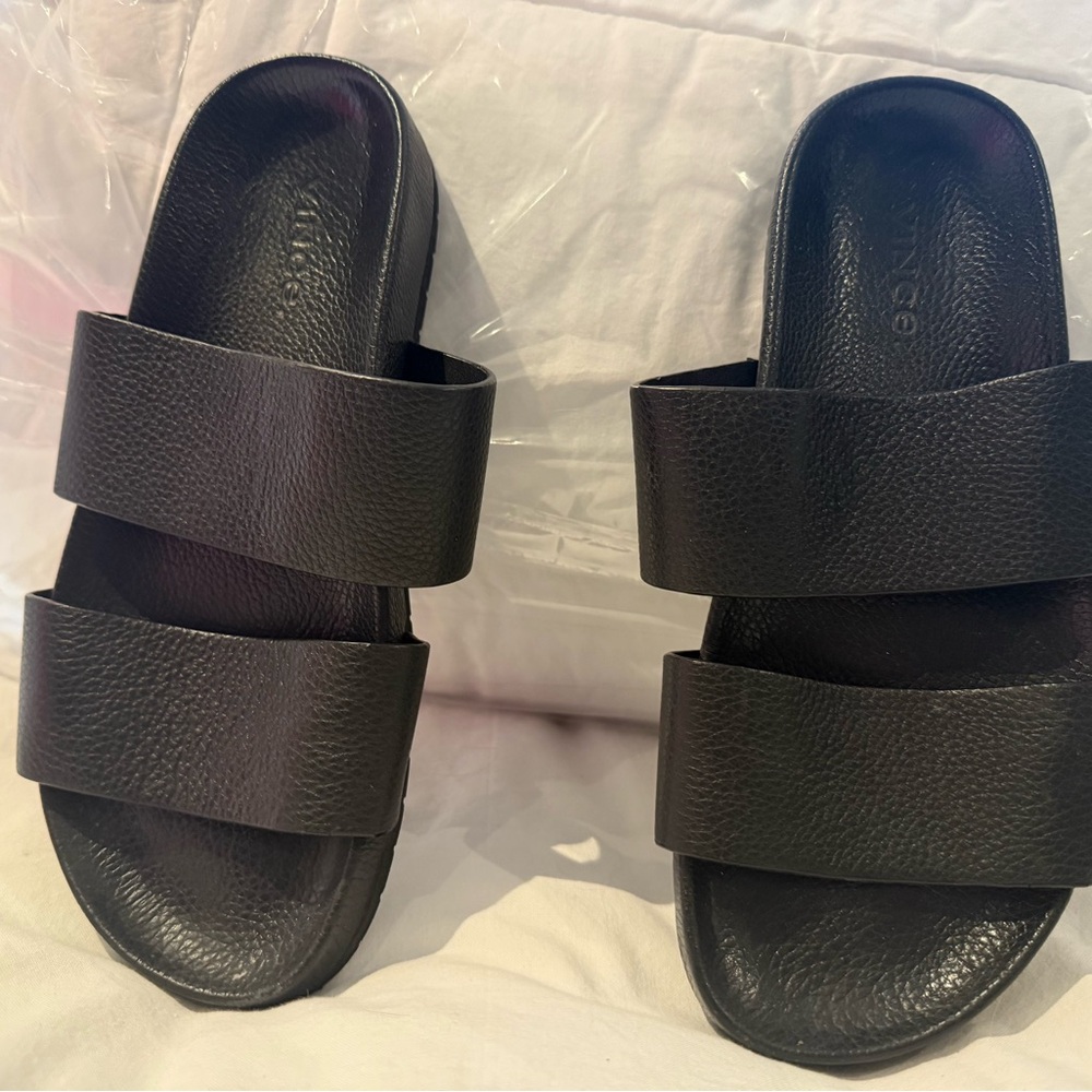 Black Slide Sandals VINCE. GREAT CONDITION